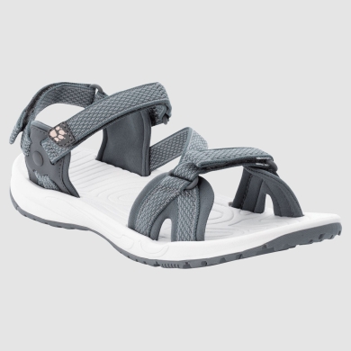 Jack Wolfskin Sandal Lakewood Ride with Neoprene Padding Grey Women